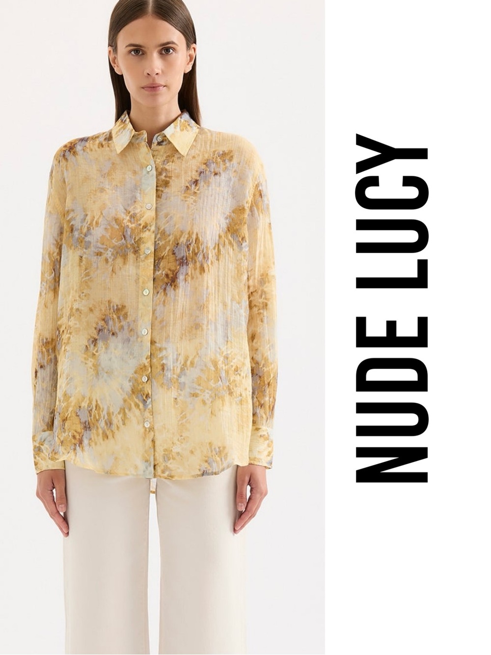 Nude Lucy Lumine Tie-Dye Button Down Shirt